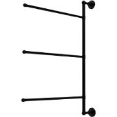  Waverly Place Collection 3 Swing Arm Vertical 28 Inch Towel Bar, Matte Black