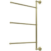 Waverly Place Collection 3 Swing Arm Vertical 28 Inch Towel Bar, Satin Brass