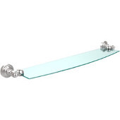  Waverly Place Collection 24'' Glass Shelf, Standard Finish, Polished Chrome