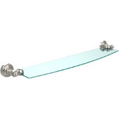  Waverly Place Collection 24'' Glass Shelf, Premium Finish, Polished Nickel