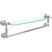  Waverly Place Collection 24'' Glass Shelf with Towel Bar, Standard Finish, Polished Chrome