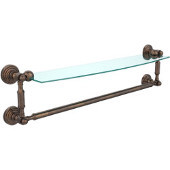  Waverly Place Collection 24'' Glass Shelf with Towel Bar, Premium Finish, Venetian Bronze