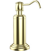  Waverly Place Collection Free Standing Soap Dispenser, Premium Finish, Satin Brass