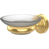  Waverly Place Collection Wall Mounted Soap Dish, Unlacquered Brass