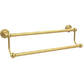  Waverly Place Collection 18'' W Double Towel Bar, Standard Finish, Polished Brass