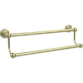  Waverly Place Collection 18'' W Double Towel Bar, Premium Finish, Satin Brass