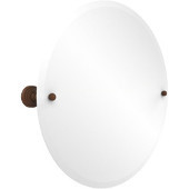  Round Tilt Mirror w/ beveled edge, Waverly Place, 22'' dia., Premium, Antique Bronze