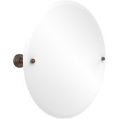  Round Tilt Mirror w/ beveled edge, Waverly Place, 22'' dia., Premium, Venetian Bronze