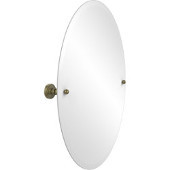  Oval Tilt Mirror, Waverly Place, 21''W x 29''H, Premium, Antique Brass