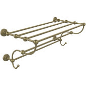  Waverly Place Collection 36 Inch Train Rack Towel Shelf, Antique Brass