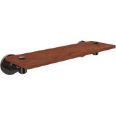  Washington Square Collection 16 Inch Solid IPE Ironwood Shelf, Oil Rubbed Bronze