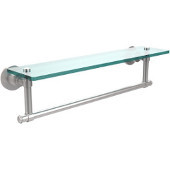  Washington Square Collection 22'' Glass Shelf w/Towel Bar, Premium Finish, Satin Chrome