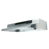  36'' Range Hood In Stainless Steel with 2 Speed Blower with Incandescent Lighting and Convertible Ducting