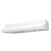  36'' Range Hood In White with 2 Speed Blower with Incandescent Lighting and Convertible Ducting