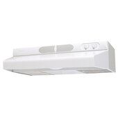  24'' Range Hood In White with Variable Speed Control and LED Lighting