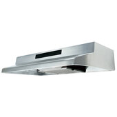  36'' Range Hood In Stainless Steel with 2 Speed Blower, Remote Location Rocker Switch and LED Lighting