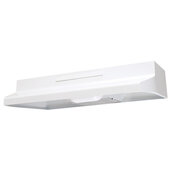  36'' Range Hood In White with 2 Speed Blower, Remote Location Rocker Switch and LED Lighting