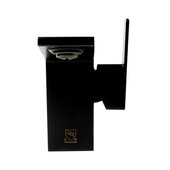 ALFI brand Black Matte Single Hole Bathroom Faucet, Spout Height: 4-1/16'' W, Spout Reach: 4-13/16'' W<