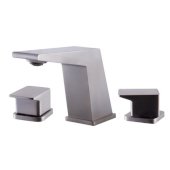  Brushed Nickel Modern Widespread Bathroom Faucet, Height: 4-7/16'' H, Spout Height: 3-11/16'' H, Spout Reach: 4-11/16'' D