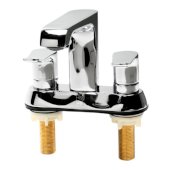 ALFI brand Two-Handle 4'' Centerset Bathroom Faucet in Polished Chrome, Faucet Height: 5-1/8'' H, Spout Reach: 4-3/4'' D, Spout Height: 4-1/8'' H