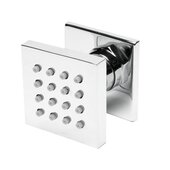ALFI brand 2'' Square Adjustable Shower Body Spray in Polished Chrome, 2'' W x 1-3/4'' D x 2'' H