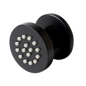 ALFI brand Black Matte 2'' W Round Adjustable Shower Body Spray, 1-9/16'' W x 2'' D x 2'' H