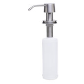  Solid Brushed Stainless Steel Modern Soap Dispenser, 2-1/2'' H