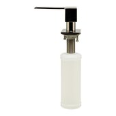  Modern Square Polished Stainless Steel Soap Dispenser, 1-1/4'' W x 1-1/4'' D x 11-1/8'' H
