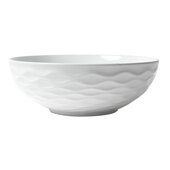 ALFI brand White Decorative Round Vessel Above Mount Ceramic Sink, 15-1/8'' Diameter x 5-3/4'' H