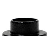 ALFI brand Cast Iron Shower Drain Base with Rubber Fitting, 6-5/8'' Diameter x 3'' H