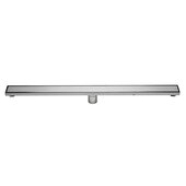 ALFI brand 36'' Modern Linear Shower Drain with Solid Cover in Polished Stainless Steel, 36'' W x 3'' D x 3-1/8'' H