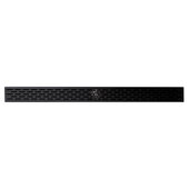 ALFI brand 36'' W Black Matte Stainless Steel Linear Shower Drain with Groove Holes, 36'' W x 3'' D x 3-1/8'' H