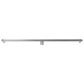 ALFI brand 47'' W Polished Stainless Steel Linear Shower Drain with Solid Cover, 47-1/4'' W x 3'' D x 3-1/8'' H