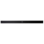 ALFI brand 47'' W Black Matte Stainless Steel Linear Shower Drain with Groove Holes, 47-1/4'' W x 3'' D x 3-1/8'' H
