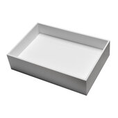 ALFI brand 20'' W White Matte Solid Surface Resin Sink, 20'' W x 13-1/2'' D x 4-3/4'' H
