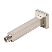 ALFI brand Brushed Nickel 6'' W Square Ceiling Shower Arm, 5-7/8'' W x 1-1/4'' D x 1'' H