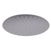  12'' Oval Brushed Solid Stainless Steel Ultra Thin Rain Shower Head, 12'' W x 8'' D x 1/8'' H