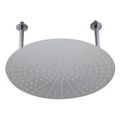  20'' Round Polished Solid Stainless Steel Ultra Thin Rain Shower Head, 20'' Diameter x 1/8'' H