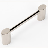  Contemporary III 4-7/8'' W Cabinet Pull with Oval Ends Polished Nickel 4-7/8'' Width x 1-3/16'' D x  1/4'' H