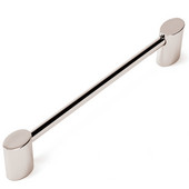  Contemporary III 6-7/8'' W Cabinet Pull with Oval Ends Polished Nickel 6-7/8'' Width x 1-3/8'' D x  5/16'' H
