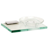  Arch Series Soap Holder w/ Glass Dish, Polished Chrome