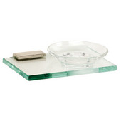  Arch Series Soap Holder w/ Glass Dish, Polished Nickel