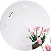  Frameless Round Bathroom Mirror, 28'' Diameter