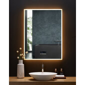  Immersion 30'' W x 40'' H LED Frameless Mirror with Bluetooth, Defogger, and Digital Display, 110V, 2800 & 6000K Color Temperature
