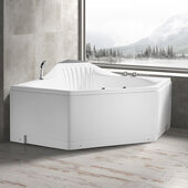  Platinum Whirlpool Bathtub, White, 59-5/8'' W x 59-58'' D x 32-11/16'' H