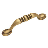  Traditional Braid Collection Cabinet Pull, 96mm C/C  English Antique 
