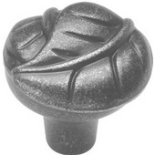  Traditional Braid Collection, solid brass Knob, Vibra Pewter, 1-1/4'' diameter