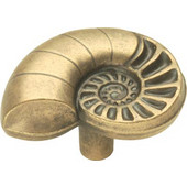  Knob, Treasures Collection, Snail Shell, Antique Mist Finish, 1-3/8'' diameter