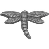  Knob, Dragonfly, Vibra Pewter Finish, 2-1/4'' x 1-3/4'' O.A