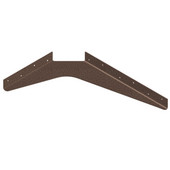  Imported ADA Workstation Support Standard Steel Bracket 12'' D x 18'' H in Copper, Sold As 6-Piece